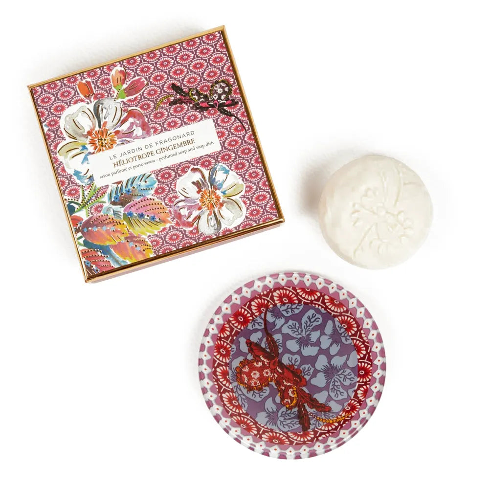 Fragonard - Savon & porte savon Heliotrope Gingembre