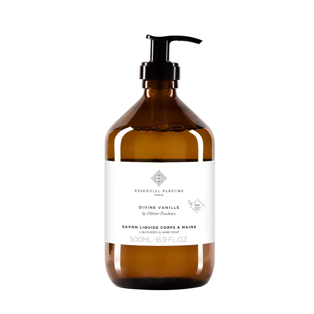 Essential Parfums - Savon liquide Corps & Mains Parfumé Divine Vanille