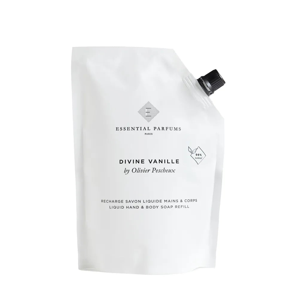 Essential Parfums - Recharge Savon liquide Parfumé Divine Vanille