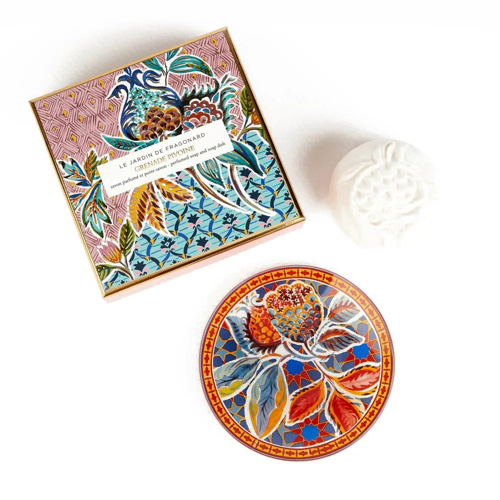 Fragonard - Savon et porte savon Grenade Pivoine