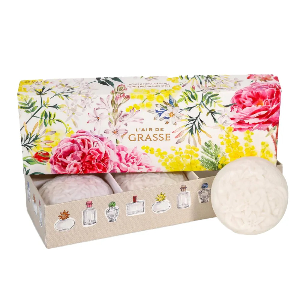 Fragonard - Coffret 3X savons l'air de grasse