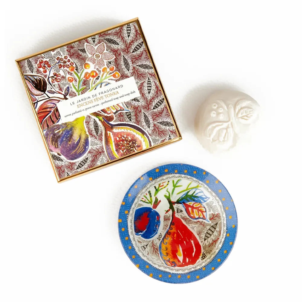 Fragonard - Savon & porte savon Encens Fève Tonka